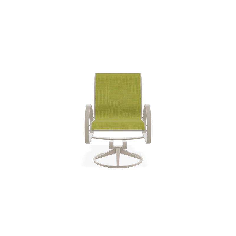 Fauteuil de patio pivotant Hiraku, Lime 38D Sunbrella®, Désert texturé