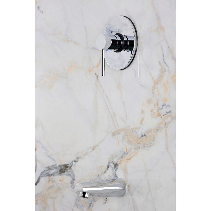 Kingston Brass Concord Pressure Balanced Tub Faucet, Trim Only, Polished Chrome