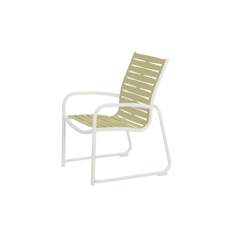 Chaise de patio empilable Millennia EZ SPAN ™, Bois flottant, Coquillage