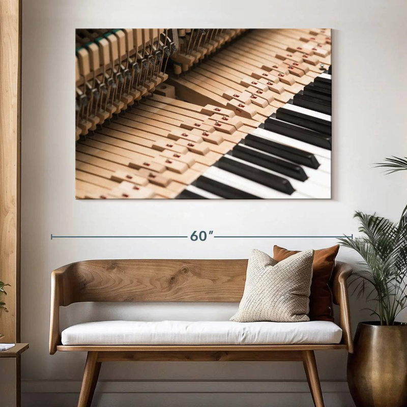 Abarca Old School Piano, 34" H x 51" W