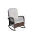 Chaise berçante d'extérieur en osier à assise large (sans la table)-525723003-525723001