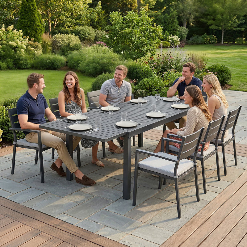 Rectangular Outdoor Dining Table , 225cm cm W 85cm cm D