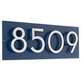 Floating Modern 4" Number Horizontal Address Plaque (4 Digits)