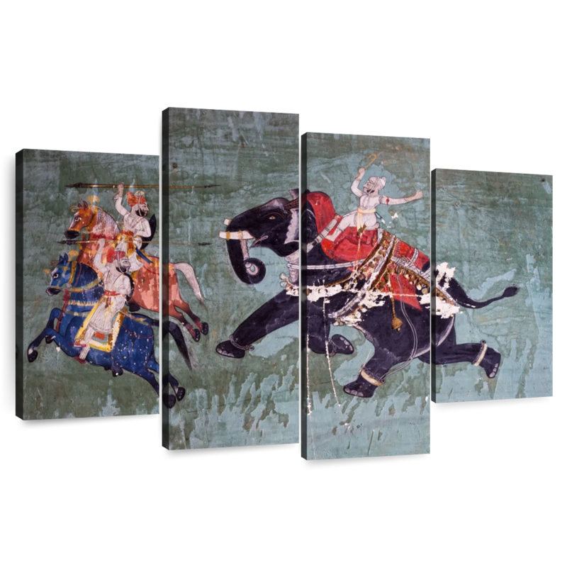 Brampt Elephant Warrior, 48" H x 75" W