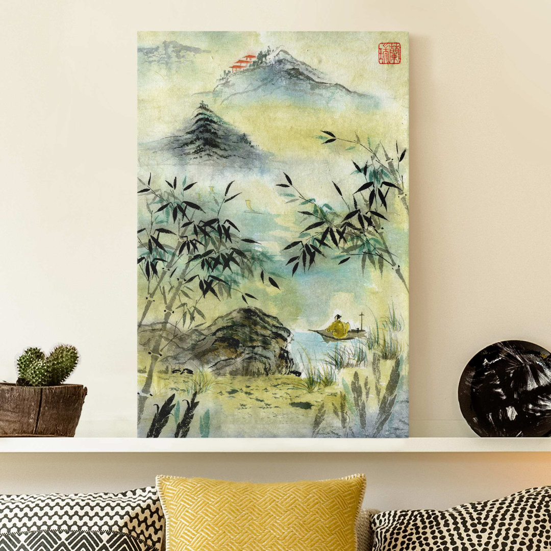 Leinwandbild Japanische Aquarell