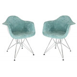Bullsbrook Upholstered Accent Arm Chair with Metal Legs Eiffel Base Design
