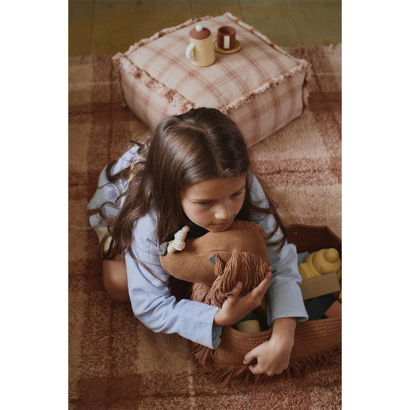 Wouf Wouf! Square Pouf, Rose