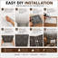 Tuile de plafond en PVC noir 1,98 pi x 1,98 pi.