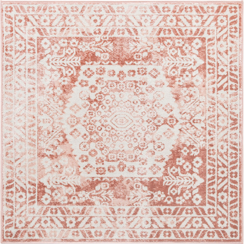 Micsunel Abstract Indoor Rug, Square 4'