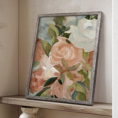 Bouquet Scatter III, reproduction encadrée - bois massif