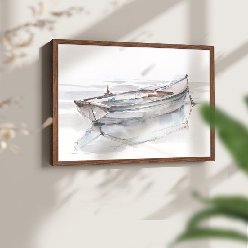 «Rolling Fog II», impression encadrée, H 11 po x l 14 po, Noyer