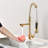Modern Pull Down Kitchen Faucet - Stainless Steel, Single Handle, Scratch And Rust Proof, 360 Degree Swivel, 1.8Gpm Flow Sink Down, To Scratches, Spots, Rate