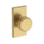 Vashon Privacy Knob with Contemporary 5in Rose in Satin Nickel-913478109