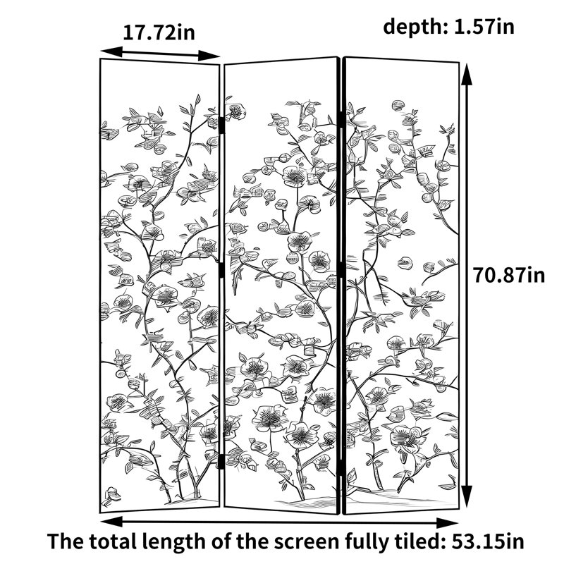 Alica, 70.87" H x 53.15" W x 1.57" D