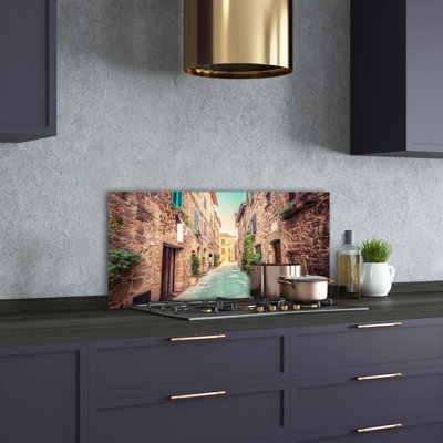 Akyiah 50cm W x 100cm L Glass Peel and Stick Panel
