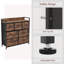 Chorley 7 Drawer Fabric Drawer Chest, Rustic Brown, UKFR Certified