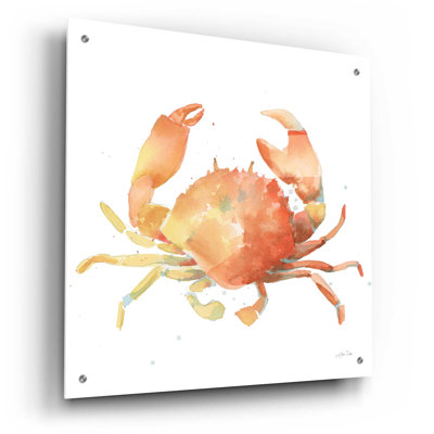 Epic Art 'Summertime Crab' By Katrina Pete, Acryli " Summertime Crab " by Katrina Pete