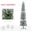 Arbre de Noël enneigé 7 pi-994945220