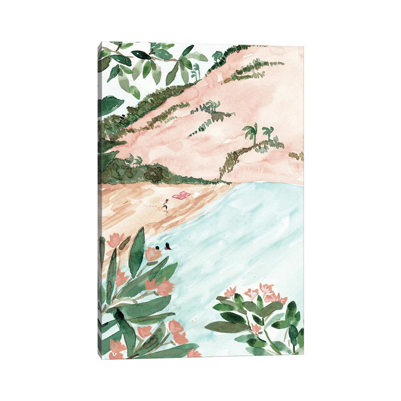 Beach Day by Sabina Fenn - Wrapped Canvas Painting, 20.32 cm H x 30.48 cm W