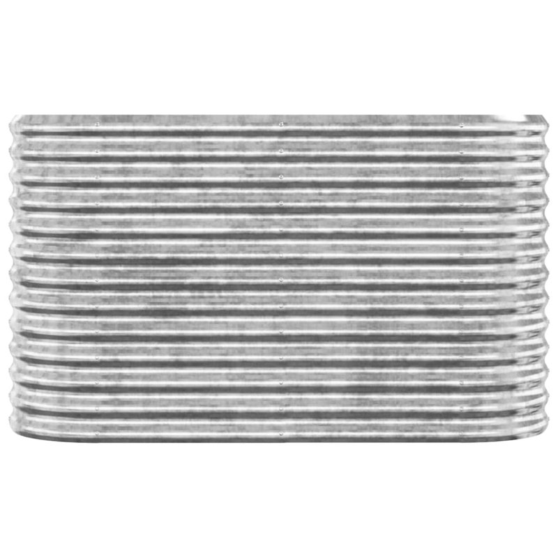 Anquenette Metal Raised Garden Bed, Silver
