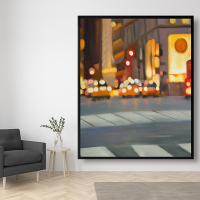 "Vue floue de New York", reproduction sur toile