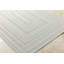 Tapis rectangulaire en polypropylène tissé à la machine en gris-14220030