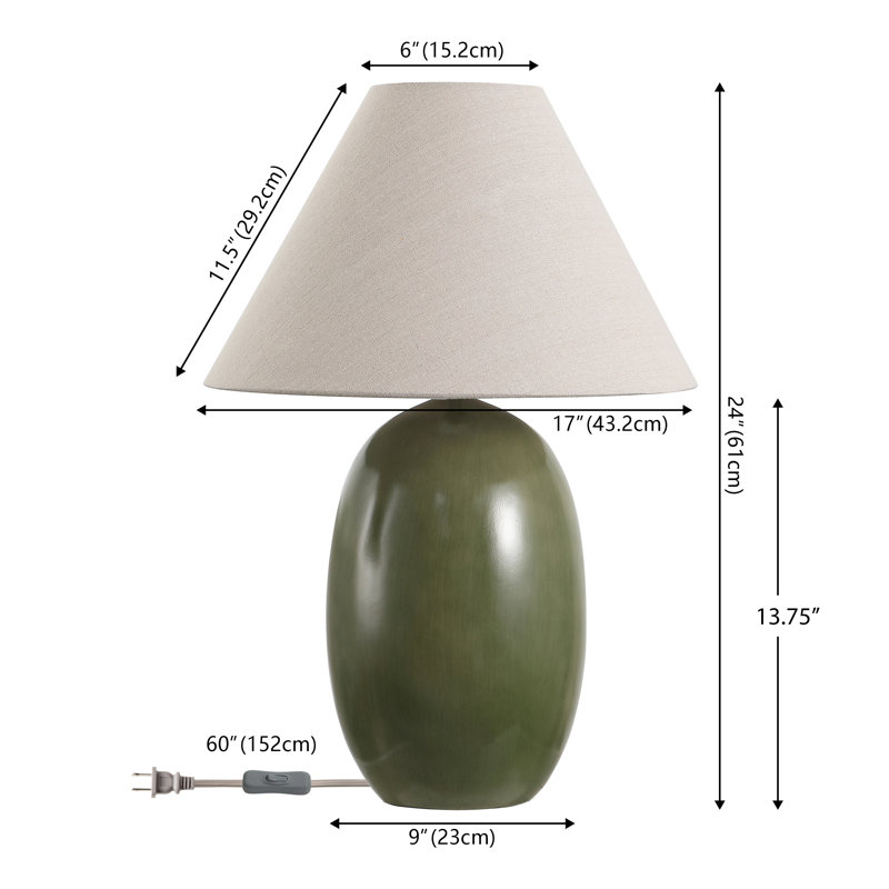 Lampe de table en résine Josi