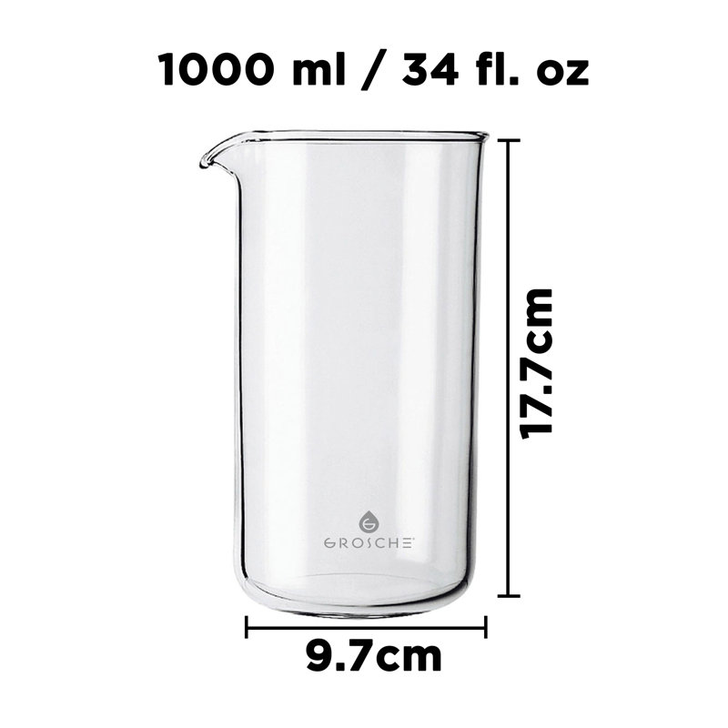 Bécher pour remplacement de presse français universal, 33,81 oz