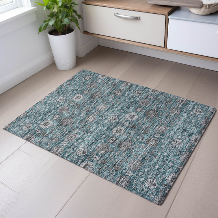 Premium Machine Washable Gurubaksh AMF1155 Floral Rug