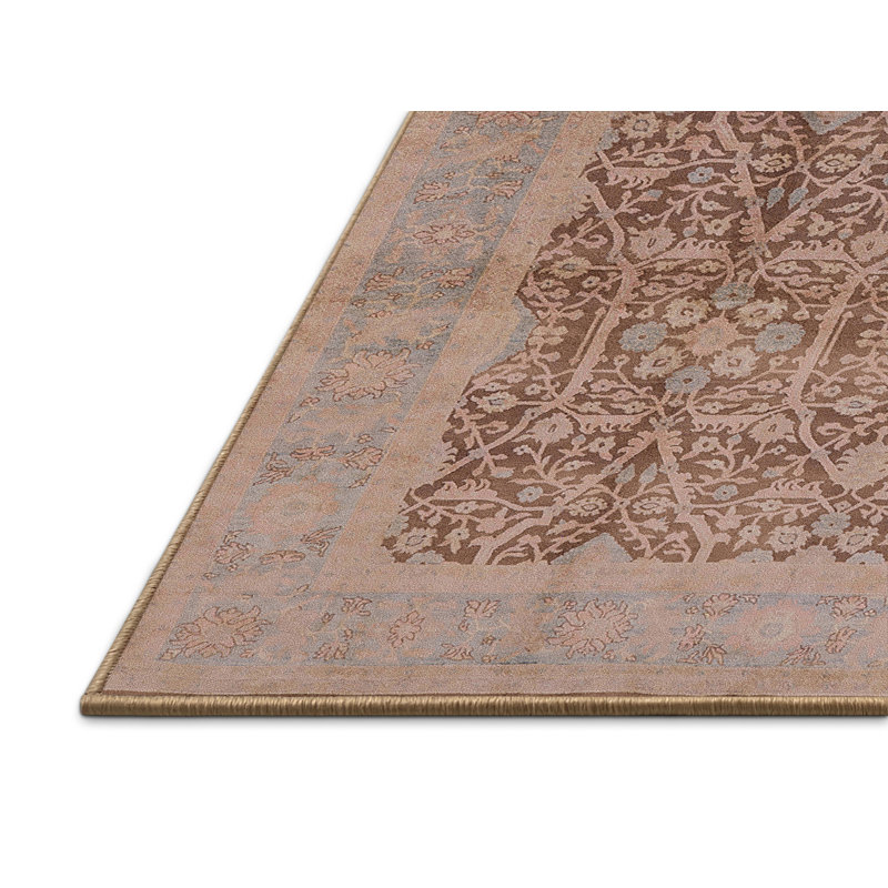 Tapis brun / bleu Vancouver, Rectangle 8 pi x 12 pi