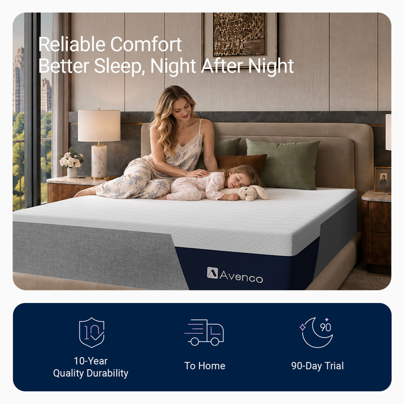  Grand matelas en mousse viscoélastique gélifiée 12 pouces, mi-ferme, rafraîchissant, CertiPUR-US