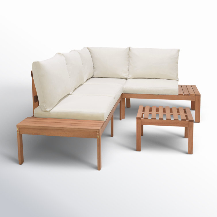 Ensemble de conversation modulaire avec coussins 3 pièces Tempo
