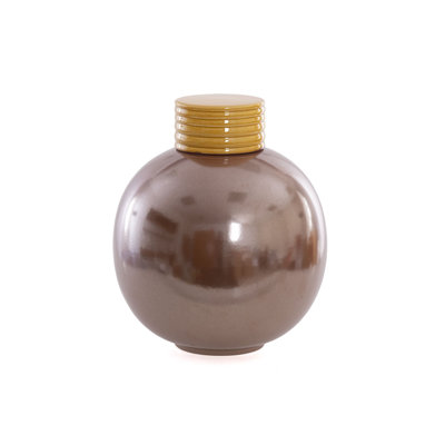 Marceno YELLOW / COPPER 27Cm Ceramic Jar
