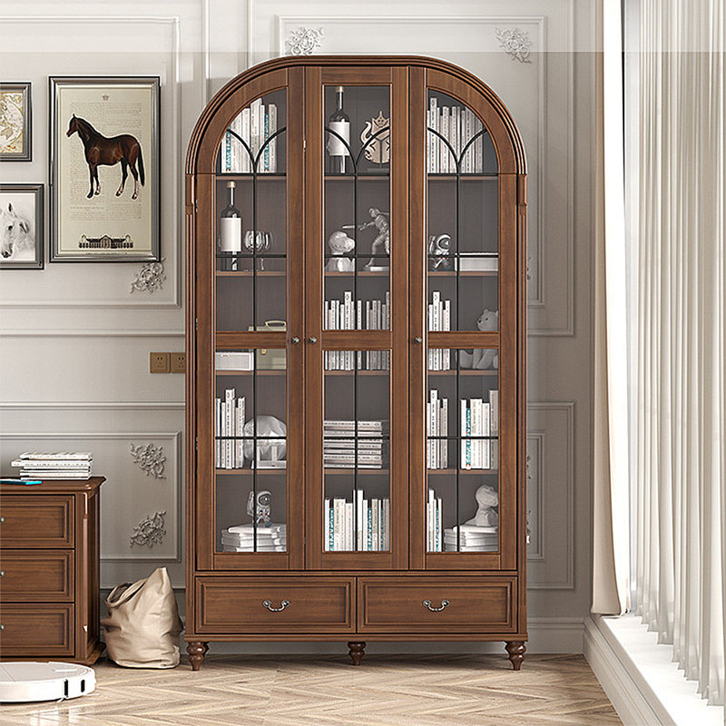 Vitrines et bibliothèques modernes à portes vitrées