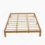 Base de lit plateforme en bois pour grand lit, bois massif de 12 pouces, support à lattes, pin rustique.