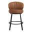 Tabourets de bar pivotants de 26 po avec pieds et repose-pieds en métal Matisse-196552245-190212549