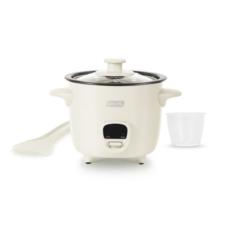 Dash 2 Cup Mini Rice Cooker, White