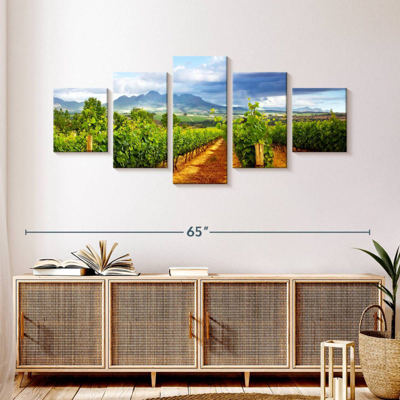 Vignoble pittoresque, H 24 po x l 55 po