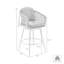 Tabouret de bar ou de comptoir d'extérieur en aluminium avec corde et coussins Giancola-2072982605