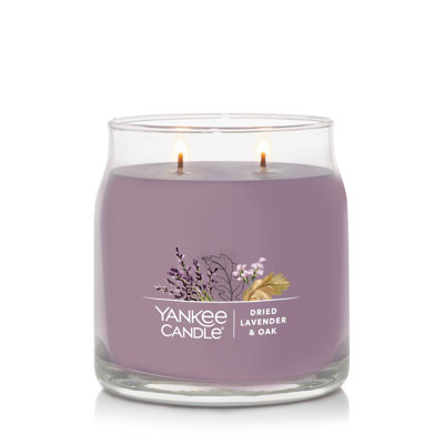 Signature Dried Lavender & Oak Scented Candle