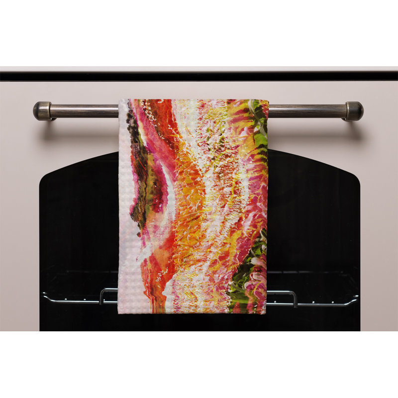 Cotton Tea Towel Kitchen Towel, Orange