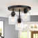 3-Light Dimmable Flush Mount Lighting