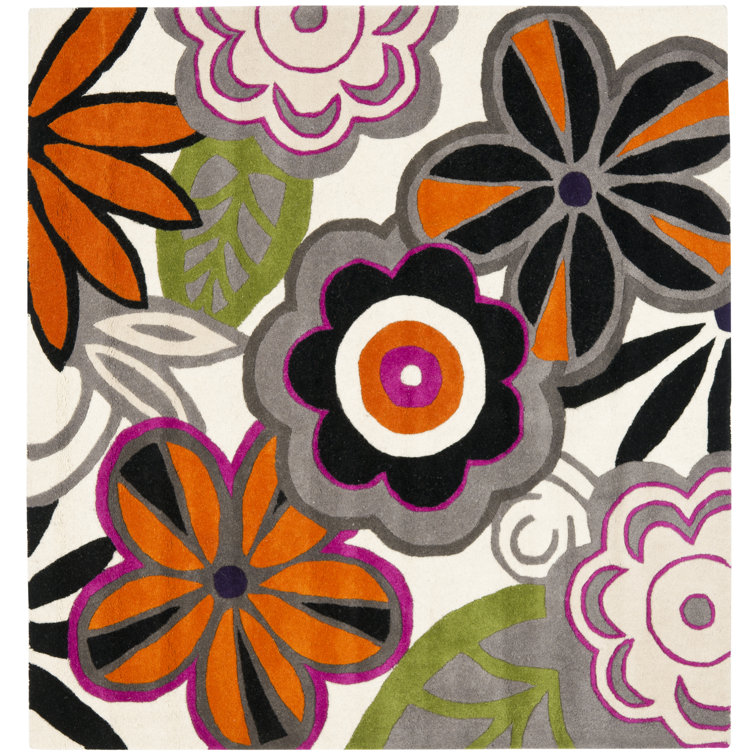 Clovill Soho Hand Tufted Wool And Viscose Floral Rug