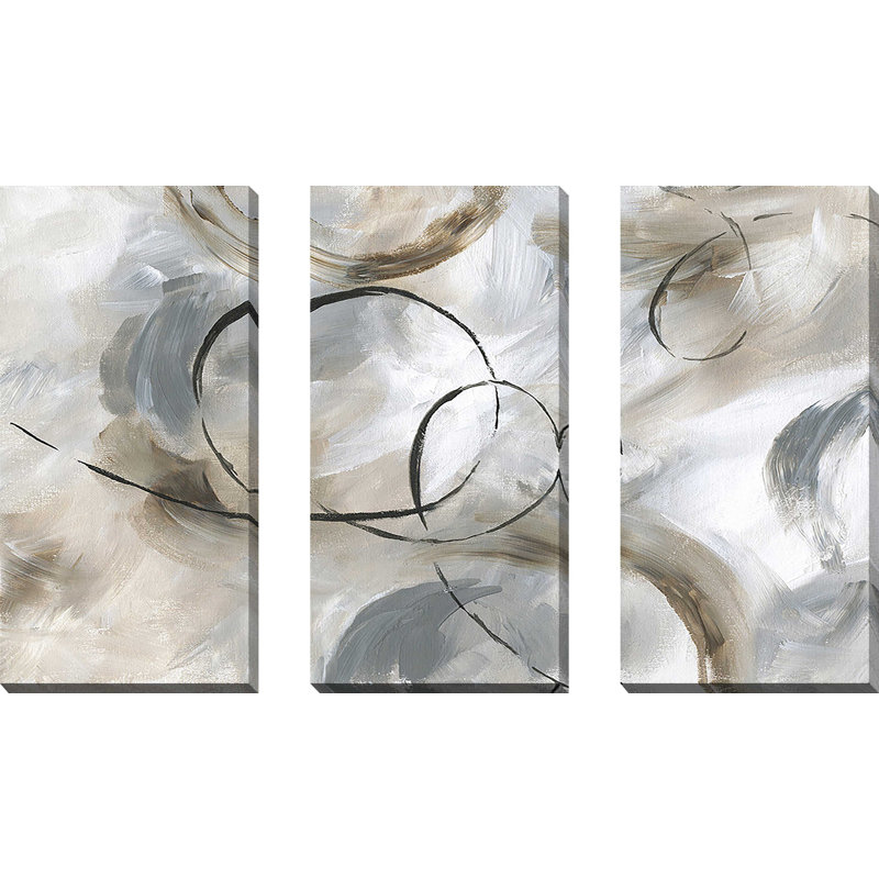 "Allegro", reproduction sur toile 3 pièces, H 32 po x l 48 po x P 1 po