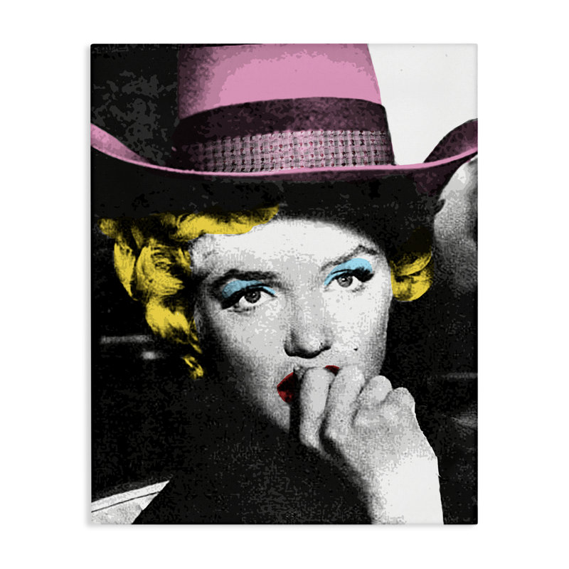 Art mural rétro sur toile, "Pop culture icon" par Daphne Polselli, H 30 po x l 24 po