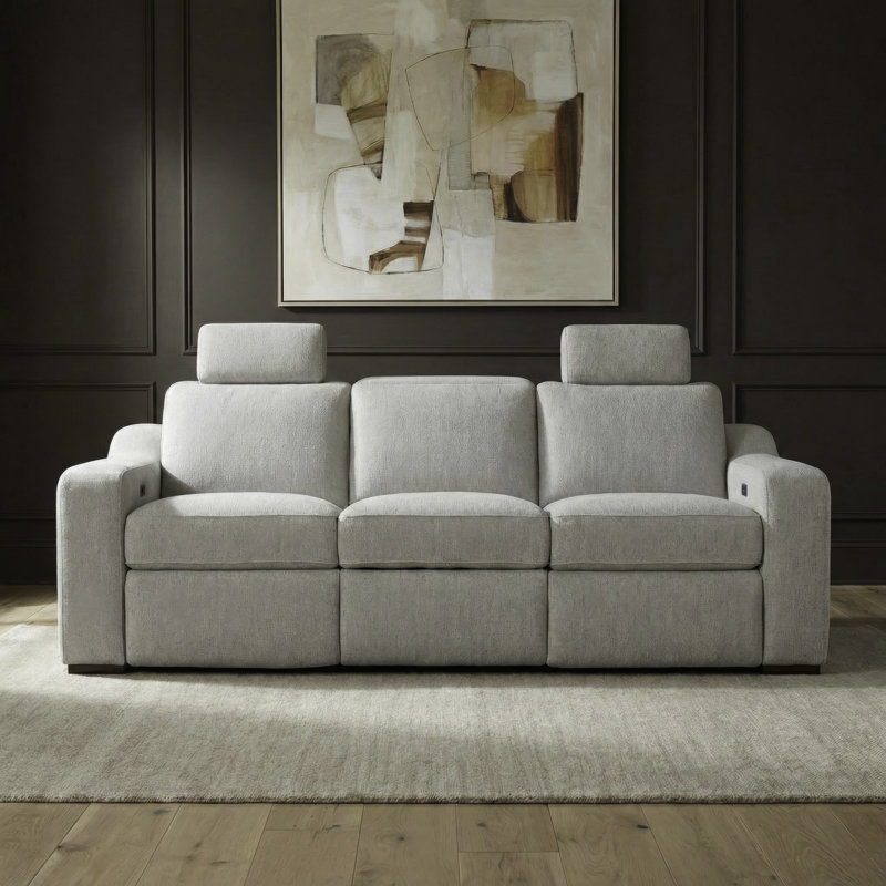 Canapé inclinable Yelton avec repose-pieds électrique