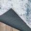 Tapis gris / bleu en chenille tissé à la machine Xadiel-87046162