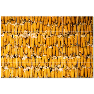 Farm Photo 4.25'' x 4.25'' Satin Ceramic Decorative Mural