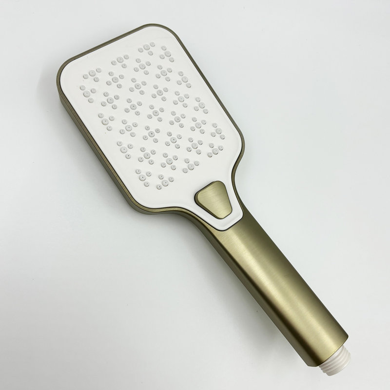 Douche à main avec barre coulissante, Or brossé