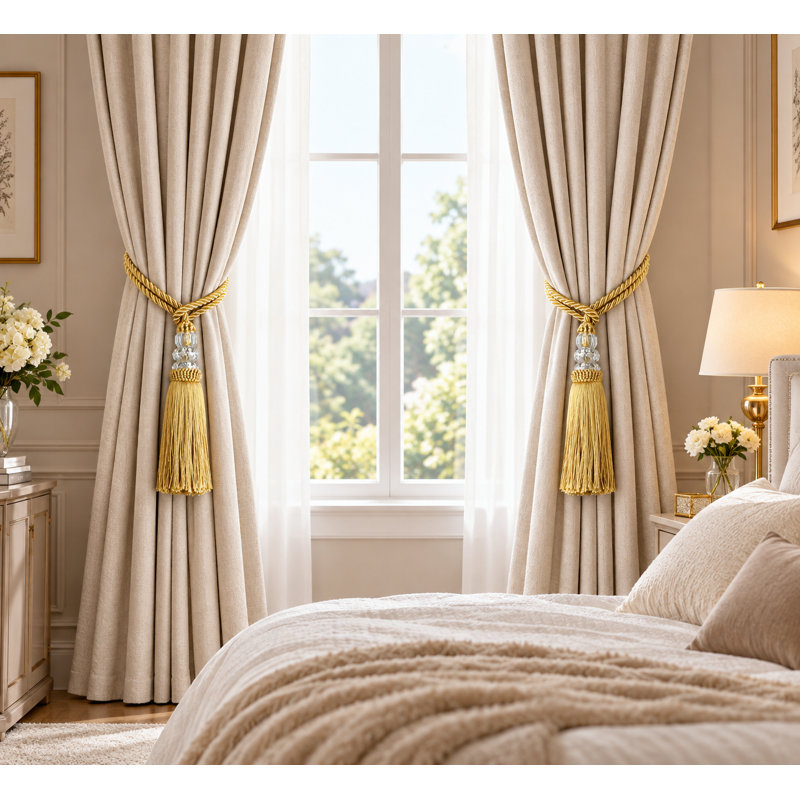 2 Pack Curtain Tiebacks with Tassel